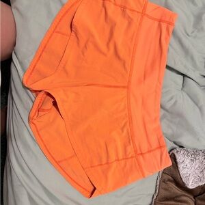 Neon Orange Lululemon Shorts